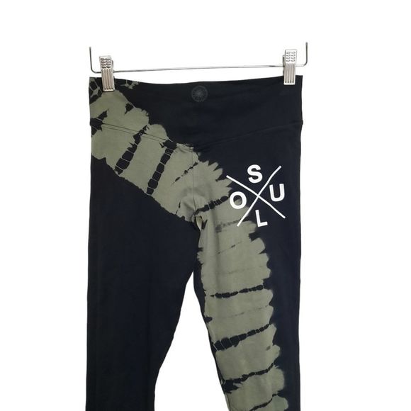 SoulCycle Black Tie Dye Leggings Size Small - Picture 8 of 13